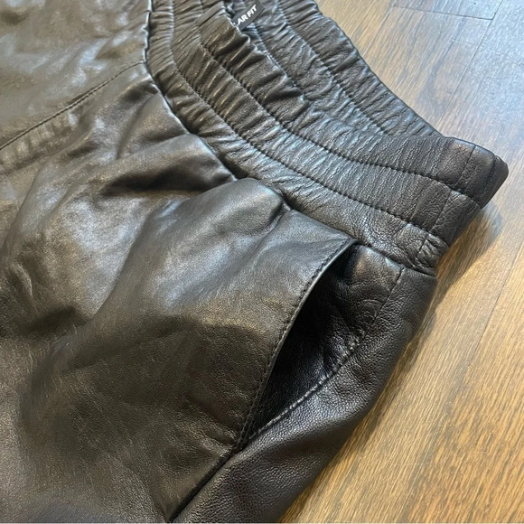 MAURITIUS 100% Lamb Leather DIJA LEATHER SHORTS size 8 - Picture 5 of 11